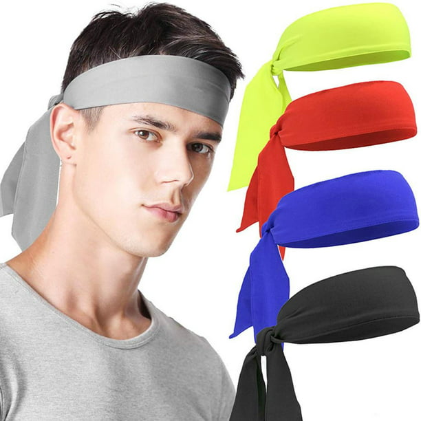 Head Tie Sports Headband Running Tennis Karate Fitness Stretch Sweatband